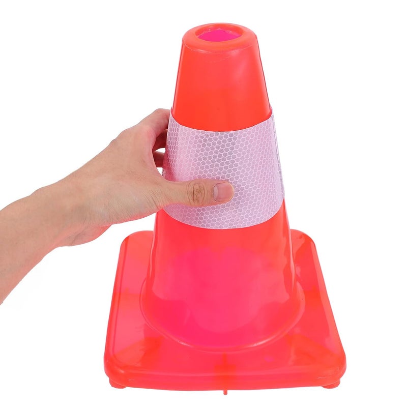 BESTYASH 30cm Red Traffic Safety Cone Road Parking Cone Reflective Surface Lightweight 0.4kg for Construction Driveway and Emergency Use - Image 3