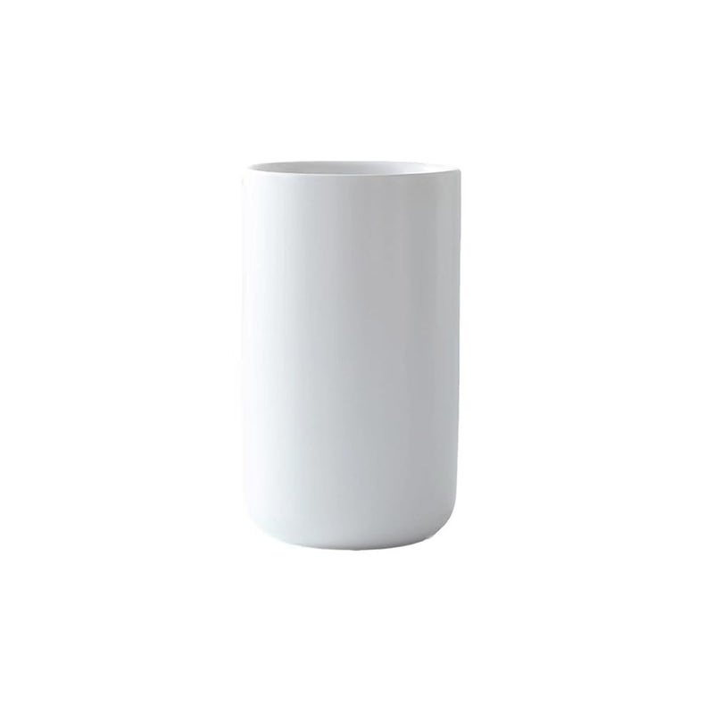 RabyLeo Ceramic mouthwash cup simple home bathroom wash and brush rack milk and yogurt breakfast cups WhiteA