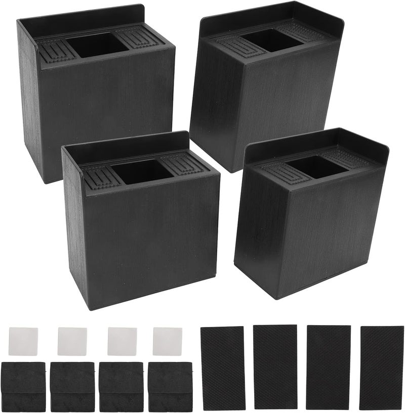 Non Slip Anti Vibration Pads Durable Bed Risers for Furniture Sofa 4 PCS for More Storage Space - Image 4