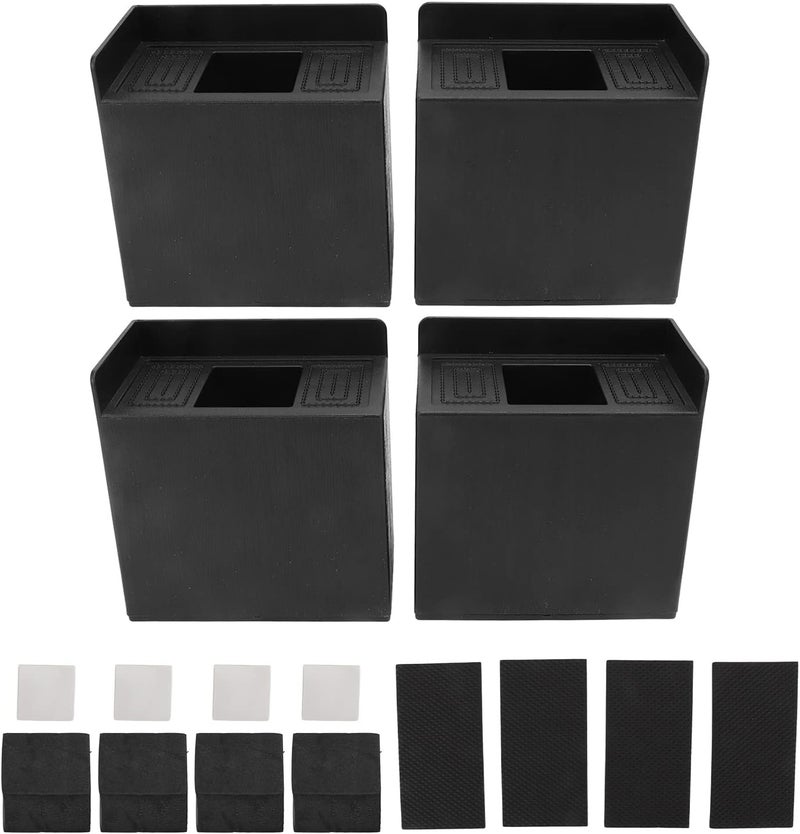 Non Slip Anti Vibration Pads Durable Bed Risers for Furniture Sofa 4 PCS for More Storage Space - Image 1