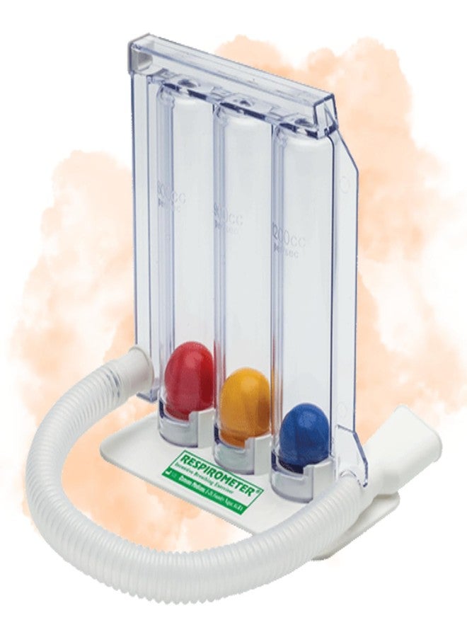 Rossify® Respirometer - BreathFull Breathing Exerciser - 3-Chamber Spirometer for Deep Breathwork & Lung Workout - Track Progress, Enhance Inhale/Exhale Balance, and Boost Lung Strength - Image 1