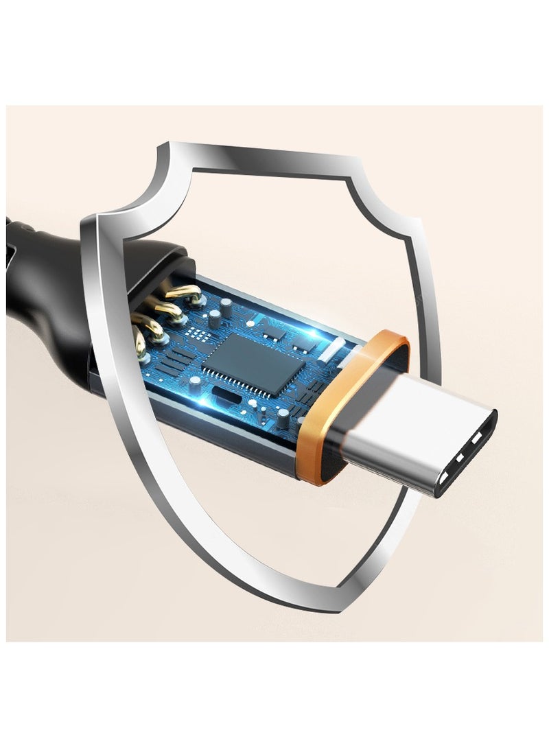 CABLETIME 5A Fast Charging USB A To USB C Cable,(2 Meters) Nylon Braided, 480Mbps fast trasmission rate, 12V/5A, Wide Compatability, USB-IF Certification, 2-Years Warranty - Image 5