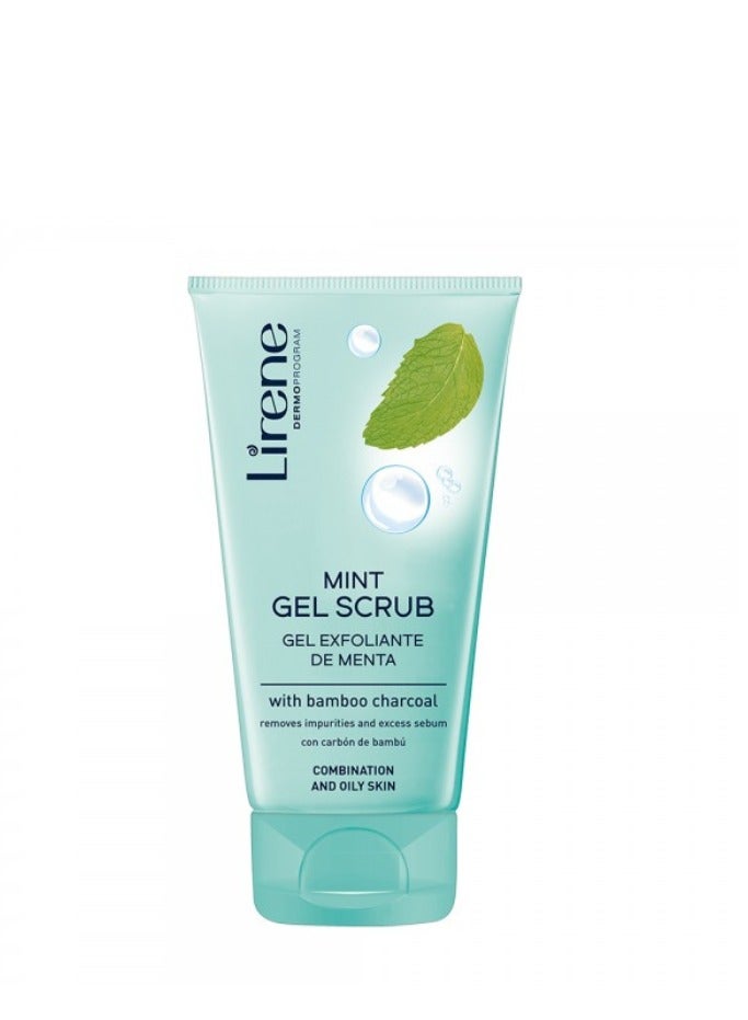 Lirene Mint Gel Scrub Bamboo Charcoal 150ml