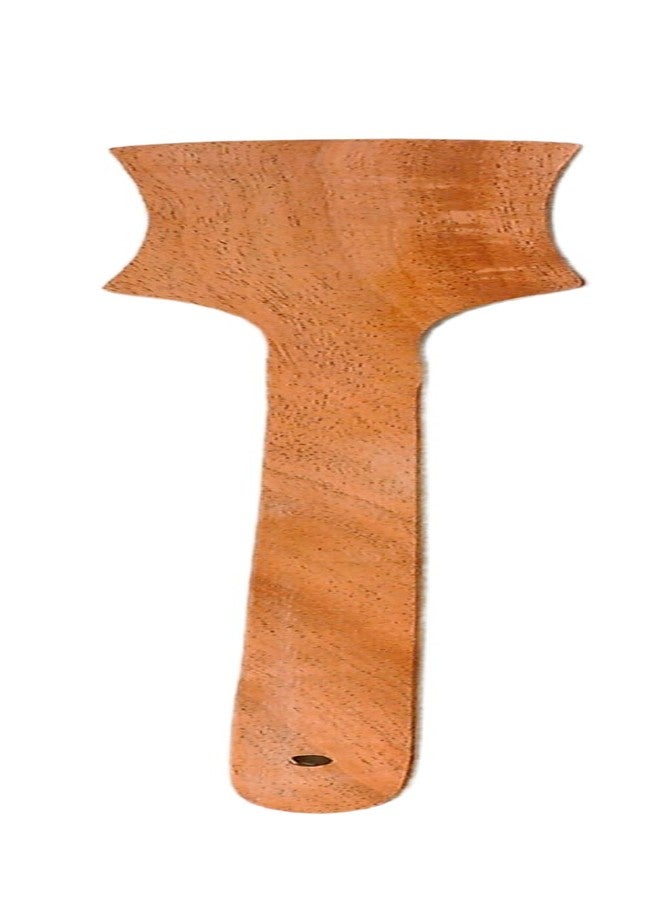 WoodKit Neem Wood Spoon, Compact Flip, Spatula/Ladle for Cooking Dosa,Roti,Chapati, Soup and Vegetables | Premium Wooden Kitchen Tools | No Polish | Non-Stick | Handcarved (Turner/Flip) - Image 1