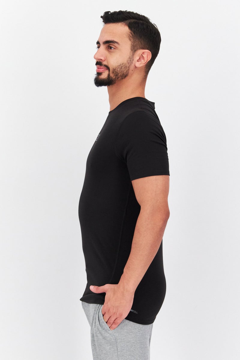 PUMA تي شيرت تدريب قصير الأكمام للرجال، رياضي، أسود - Image 2