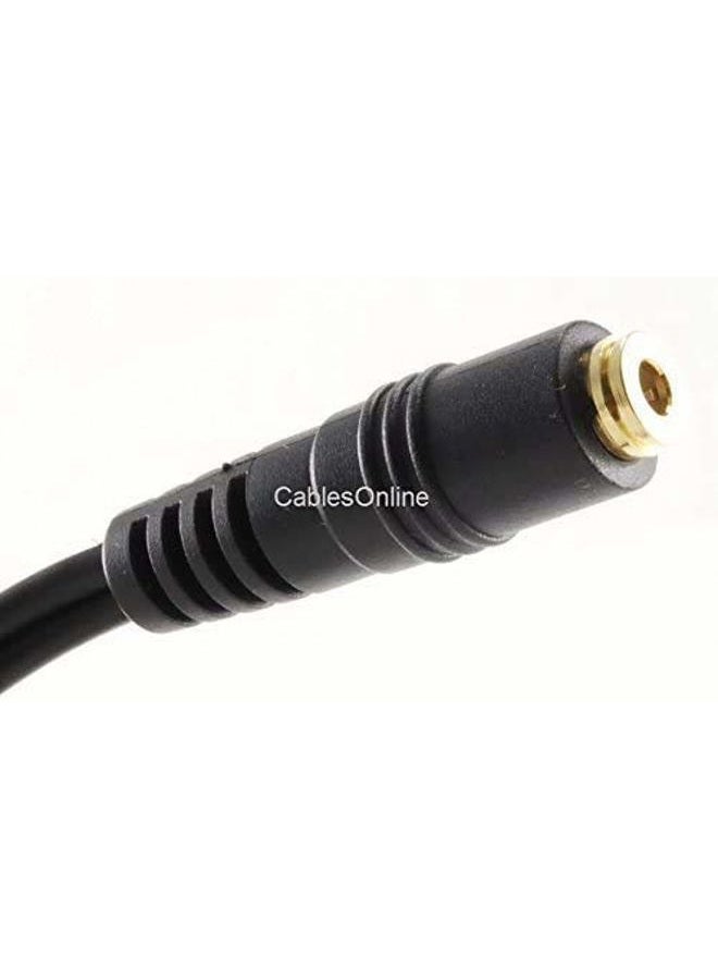CablesOnline CablesOnline 3.5mm TRRS Female to Dual TRRS Male Stereo 4-Pole Splitter Cable, IP-Y03 - Image 3