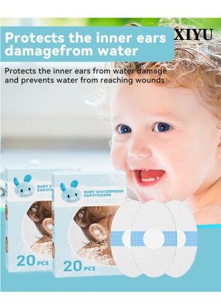 40 Pieces Update Silicone Waterproof Ear Stickers with Absorbent Cotton, Ear Covers for Swimming Shower，Disposable Ear Tape Ear Protectors，Ear Covers Waterproof Baby Shower Swimming - pzsku/ZDD091A814272A7C02962Z/45/_/1720230356/3b048f3b-2f1c-4f63-a0db-9c1271af1896