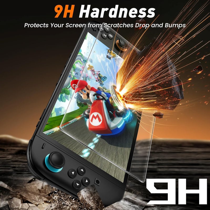 daydayup 4-Pack Screen Protector Tempered Glass for Nintendo Switch 2 [7.9 inch] 2025 with [Alignment Frame] -HD Clear Anti-Scratch Travel Transparent Clear Screen Protector - Image 3