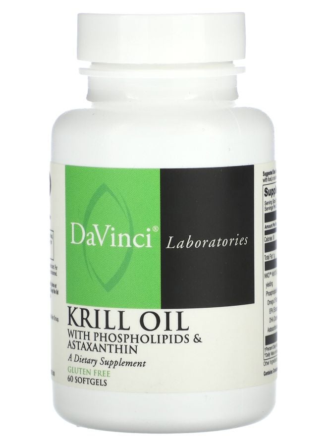 DaVinci Laboratories of Vermont Krill Oil 60 Softgels