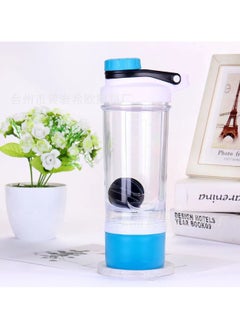 Cyber Protein Shaker Bottle Non-Slip 2 Layer Leak-Proof Blender Bottle with Supplement Storage Compartment Pack of 3  - Image 2