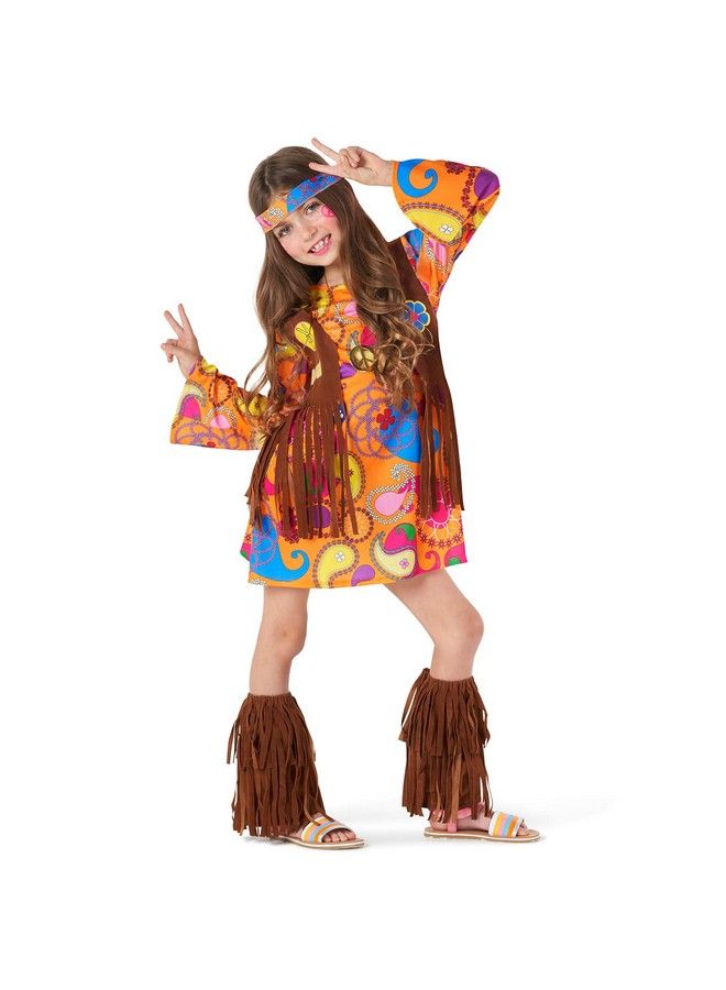 MORPH Girls Hippie Costume 70S Outfits For Kids Kids Hippie Costume Girls Girls 70S Costume Kids 70S Costumes For Kids Girls Kids 70S Outfits For Girls - Image 3