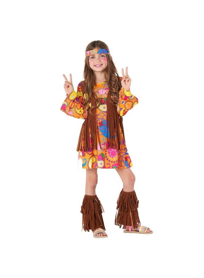 MORPH Girls Hippie Costume 70S Outfits For Kids Kids Hippie Costume Girls Girls 70S Costume Kids 70S Costumes For Kids Girls Kids 70S Outfits For Girls - Image 2