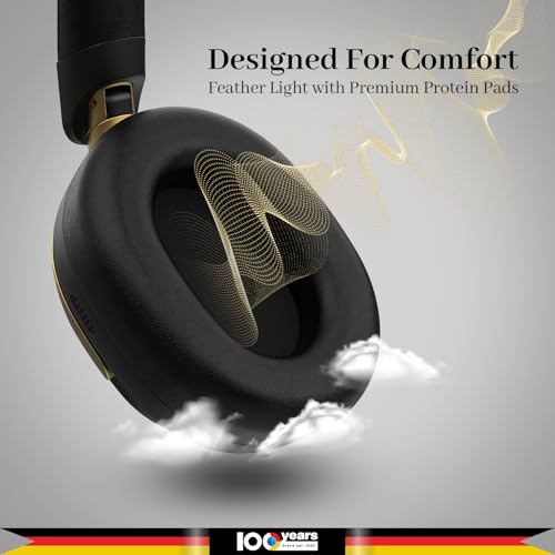 Blaupunkt BH71 Moksha India’s 1st Hybrid ANC Gyro Head Tracking BT Headphone with 360° Spatial Audio I RTL Chipset I Ultra-Low Latency Gaming Mode I Foldable Lightweight Over-Ear Wireless Headphones - Image 5