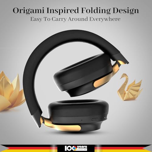 Blaupunkt BH71 Moksha India’s 1st Hybrid ANC Gyro Head Tracking BT Headphone with 360° Spatial Audio I RTL Chipset I Ultra-Low Latency Gaming Mode I Foldable Lightweight Over-Ear Wireless Headphones - Image 4