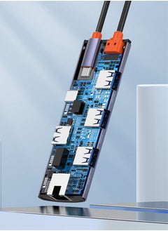 LDNIO محطة إرساء من النوع c 6 في 1 إلى USB PD Power IOS USB3.1 متعدد المنافذ USB C Hub Mac Book Pc USB Hub  - Image 4
