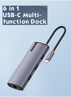 LDNIO محطة إرساء من النوع c 6 في 1 إلى USB PD Power IOS USB3.1 متعدد المنافذ USB C Hub Mac Book Pc USB Hub  - Image 2