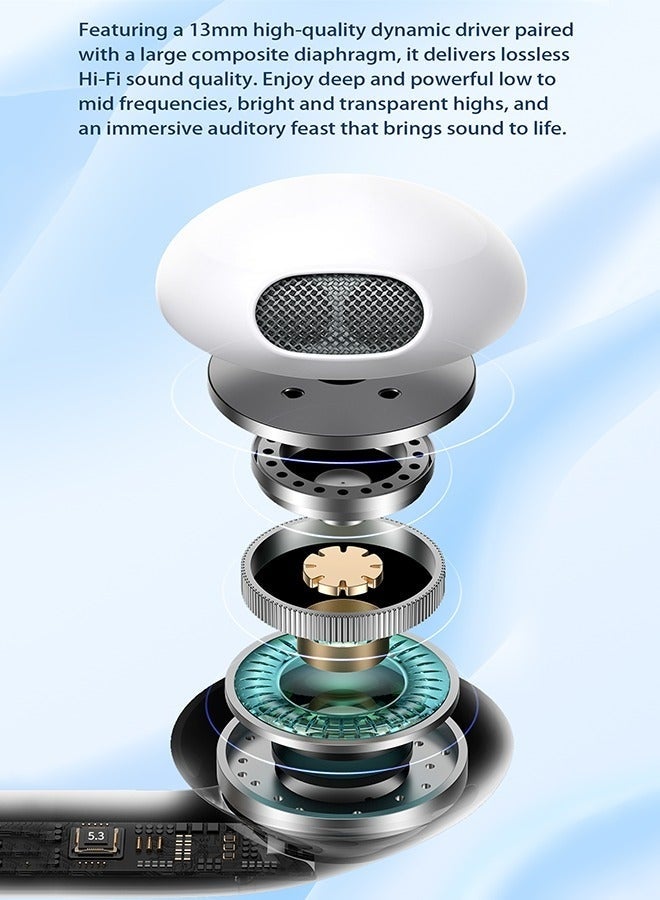 DUDAO U6S Bluetooth Earphones, True Wireless Earbuds, Hi-Fi Sound, Bluetooth 5.3, 50 Hours Battery Life, Ultra-Light 4g - Image 3