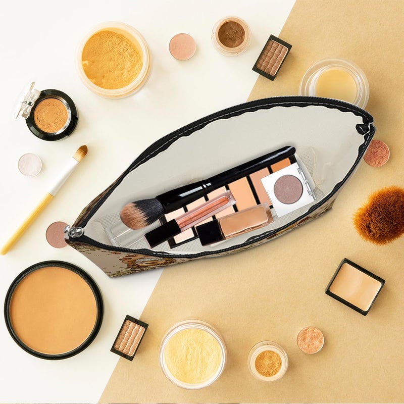 Gnomes Gifts for Women, Cute Coffee Gnome Makeup Bag, Gnome Gifts Funny Gnomes Cosmetic Bag, Coffee Lovers Gift Ideas for Women Girls Bestie Niece, Christmas Graduation Birthday Gifts Toiletry Bag - Image 5