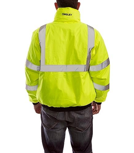 Tingley Bomber 3.1 J26172 High Visibility Insulated Jacket With Removable Liner, Extra-Large, Fluorescent Yellow-Green - Image 2