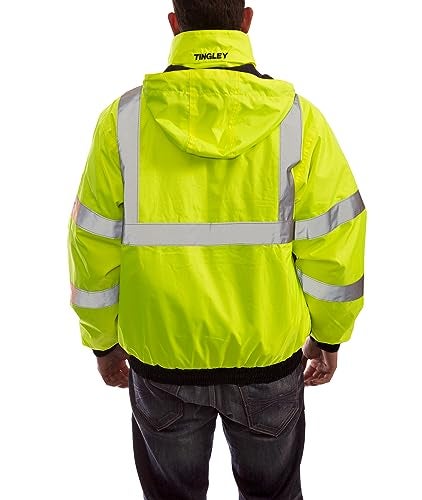 Tingley Bomber 3.1 J26172 High Visibility Insulated Jacket With Removable Liner, Extra-Large, Fluorescent Yellow-Green - Image 3