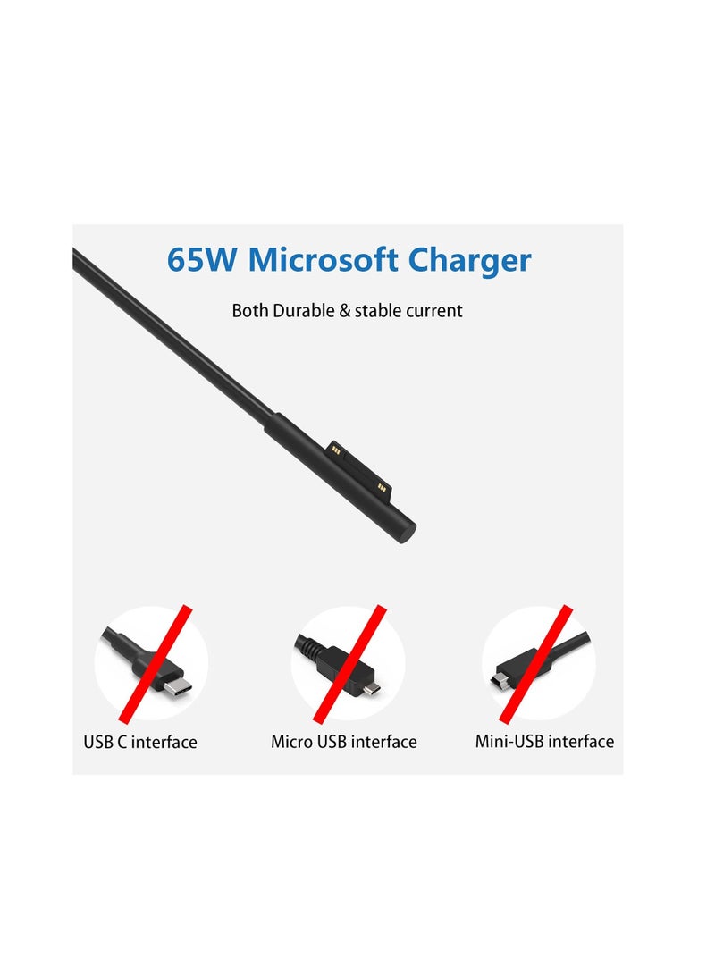 Terabyte Adapter Compatible for Microsoft Surface Pro 3/4/5/6, 7 Surface Go/Go 2(2020) Black - Image 2