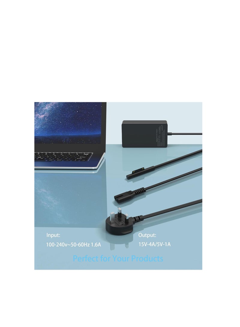 Terabyte Adapter Compatible for Microsoft Surface Pro 3/4/5/6, 7 Surface Go/Go 2(2020) Black - Image 5