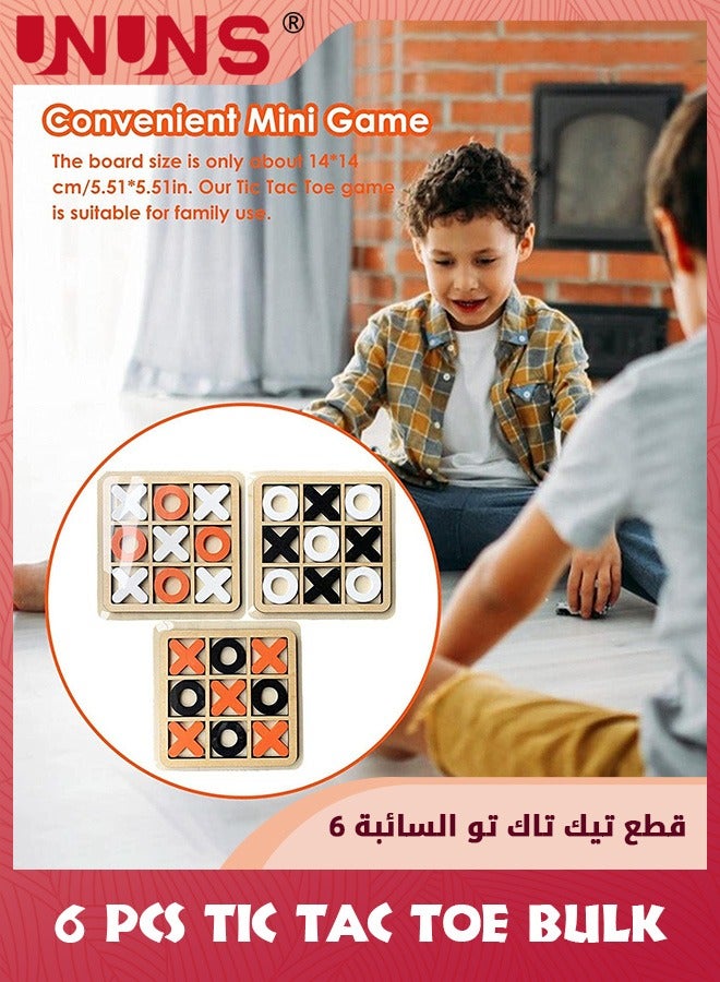 UNUNS Party Favors For Kids,Multi-Item Party Favor Packs,6 Pcs Tic Tac Toe,Xo Wooden Board Game,Pinatas And Stocking Fillers Goodie Bag,Birthday Return Gifts Bulk Giveaways For Girls Boys Toddlers - Image 2