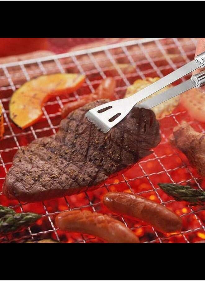 INFLUX Premium 5pcs Stainless Steel BBQ Grill Tool Set with Knife, Brush, Fork, Spatula, Tongs & Oxford Bag - Ideal for Outdoor Grilling in UAE Grill Accessories, Barbecue Utensil for Outdoor Cooking  - Image 4