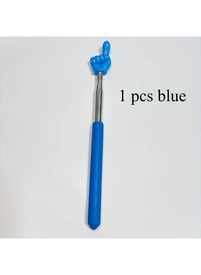 6 قطع من مؤشرات المعلم القابلة للسحب بألوان متنوعة بتصميم تلسكوبي - Image 1