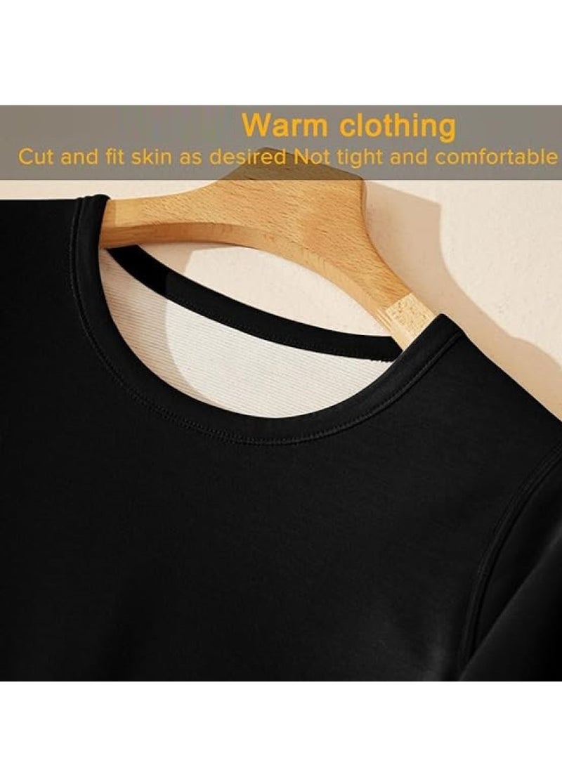 RATSAW - Men's Thermal Underwear Set Long Johns Ultra Soft Fleece Lined Base Layer Set for Cold Weather Thermal Underwear for Men Long Sleeve Pajama Top and Bottom Set L - Image 1