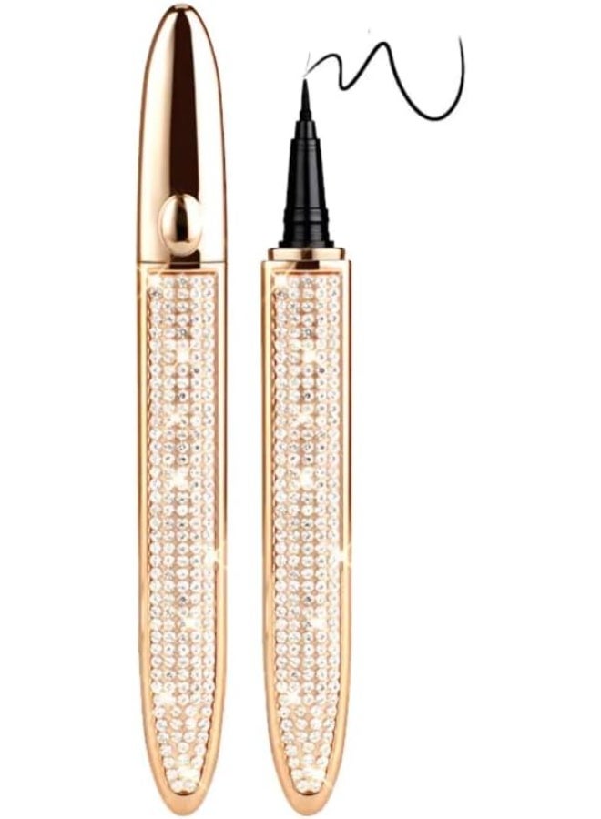 Black Liquid Eyeliner - Water Proof Ultra Matte Long Lasting Slim Jet - Black Eye Liner - 100% Intense Black - Smooth Easy Application Pen Liner - Image 1