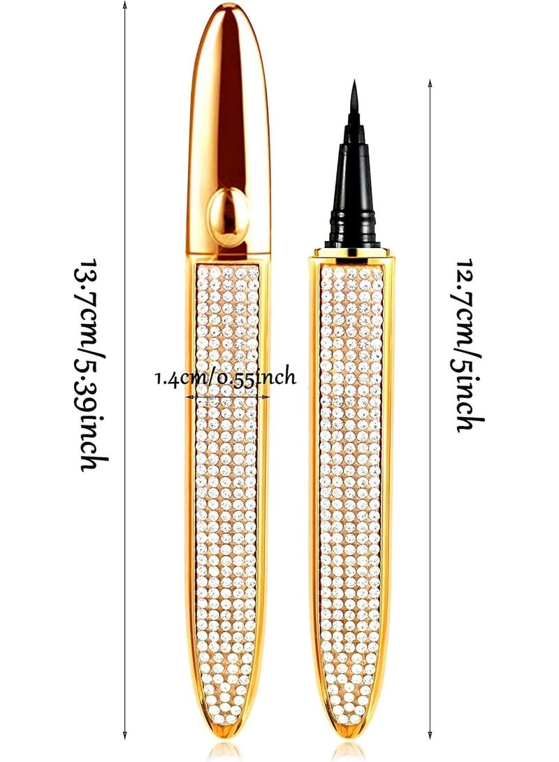 Black Liquid Eyeliner - Water Proof Ultra Matte Long Lasting Slim Jet - Black Eye Liner - 100% Intense Black - Smooth Easy Application Pen Liner - Image 2