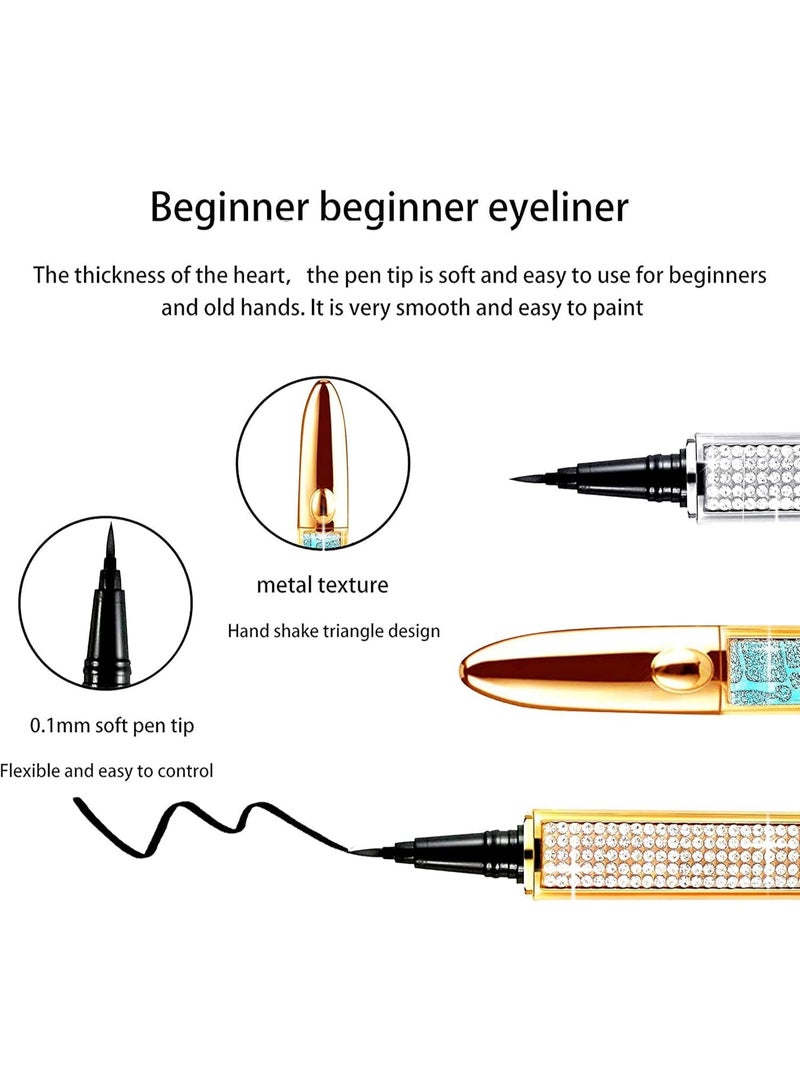 Black Liquid Eyeliner - Water Proof Ultra Matte Long Lasting Slim Jet - Black Eye Liner - 100% Intense Black - Smooth Easy Application Pen Liner - Image 4