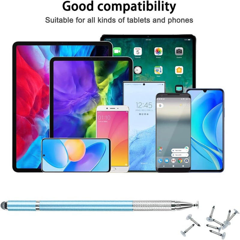 DanziX 20 Pieces Universal Stylus Replacement Disc Tips, Universal Stylus Tips Round Shape Stylist Replacement Tips for Touch Screen Devices - Image 4