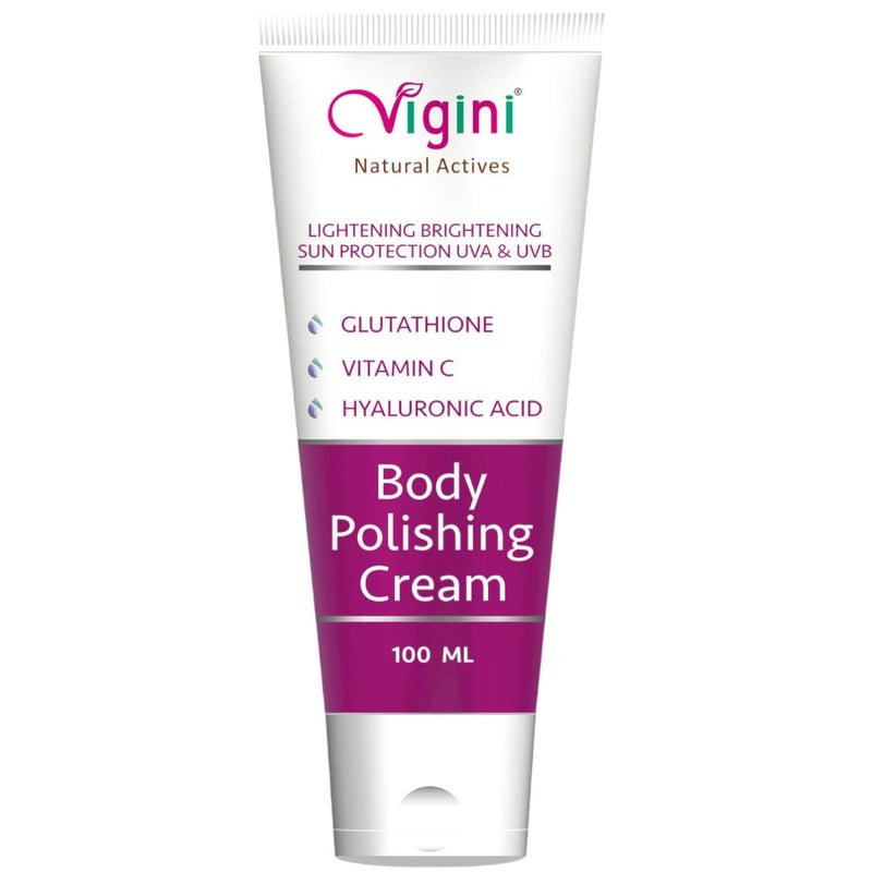 Vigini كريم فيجيني لتفتيح البشرة وإشراقتها مع حمض كوجيك وفيتامين C لتقشير الجسم وترطيب البشرة للبقع الداكنة وتفاوت لون البشرة وتحت الإبط وإزالة السمرة للرجال والنساء 100 مل - Image 1