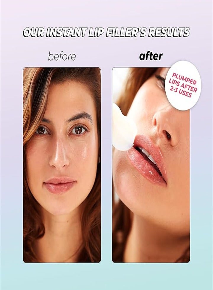 Instant Lip Plumper for plump lips in 30 minutes - Contains Vegan Collagen, Multi-Molecular Hyaluronic Acid and 400 Dissolvable Micro-Darts Technology for instant, long-lasting results (Pack of 3) - Image 2