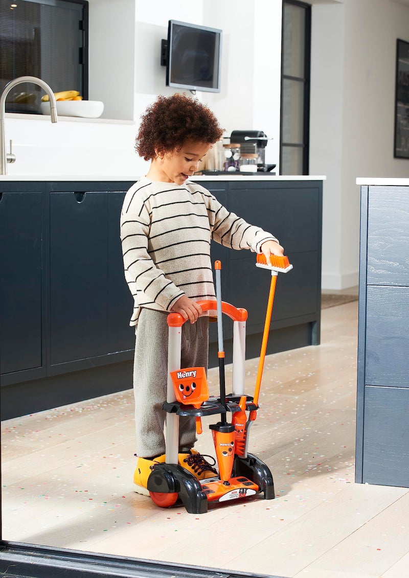 Casdon Henry Cleaning Trolley Red and Black - Image 3