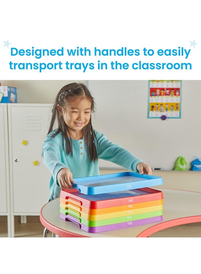hand2mind hand2mind Magnetic Dry Erase Activity Trays, Stackable Trays for Classroom, Magnetic Letter Trays, White Boards for Kids, Science of Reading Classroom Materials, Teacher Classroom Supplies - Image 3