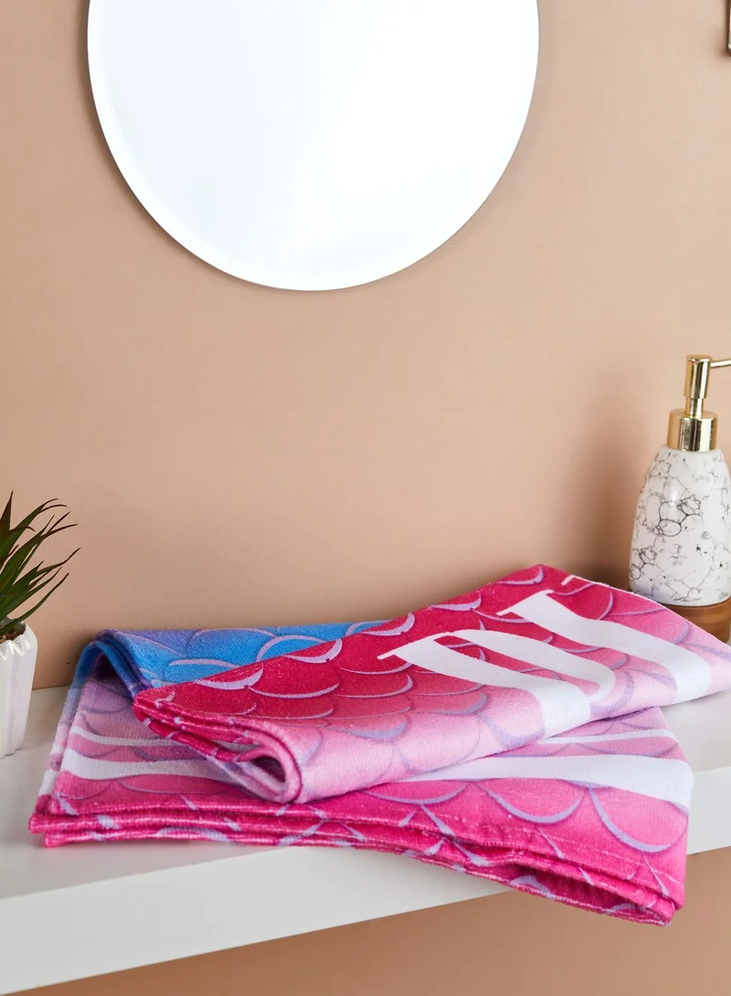 DeFacto Kids Think Pink Printed Beach Towel