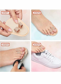 KASTWAVE 6 Pieces Toe Separator, Double Toe Straightener Hammer Toe Corrector, for Crooked Toes Relieving Foot Pain Overlapping Toes, Pressure, Discomfort, Suitable for High Heels Sneakers  - Image 4