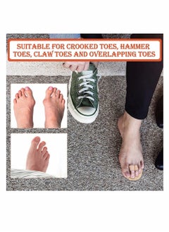 KASTWAVE 6 Pieces Toe Separator, Double Toe Straightener Hammer Toe Corrector, for Crooked Toes Relieving Foot Pain Overlapping Toes, Pressure, Discomfort, Suitable for High Heels Sneakers  - Image 5