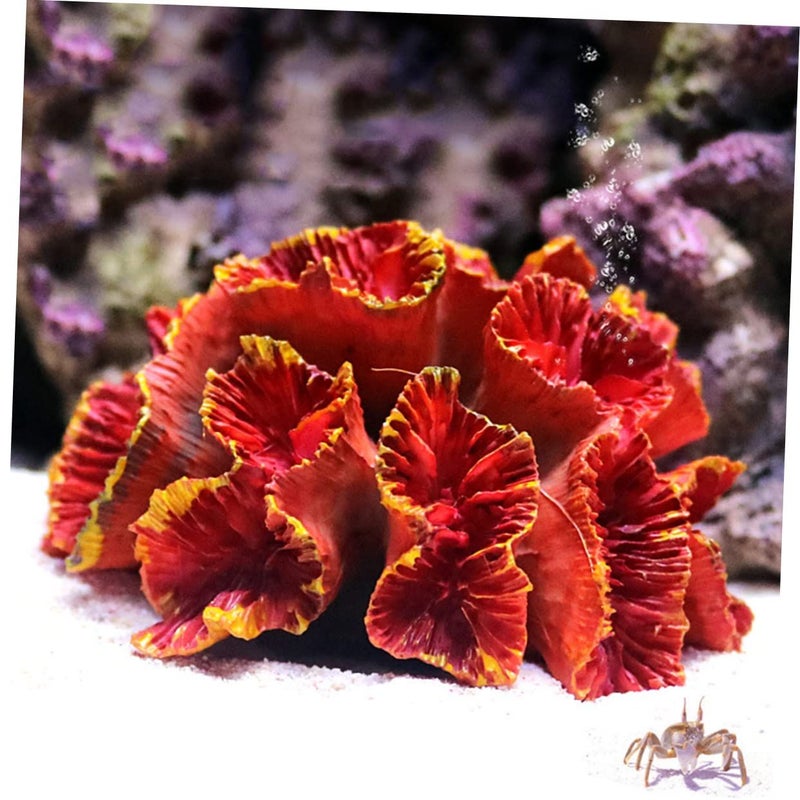 Orange Artificial Coral Ornament 3pcs 8x6x5cm for Fish Tank Aquarium Decor - Image 5