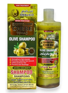 AMALICO Chebe Tchad Olive Shampoo  Natural Hair Growth 500ml 