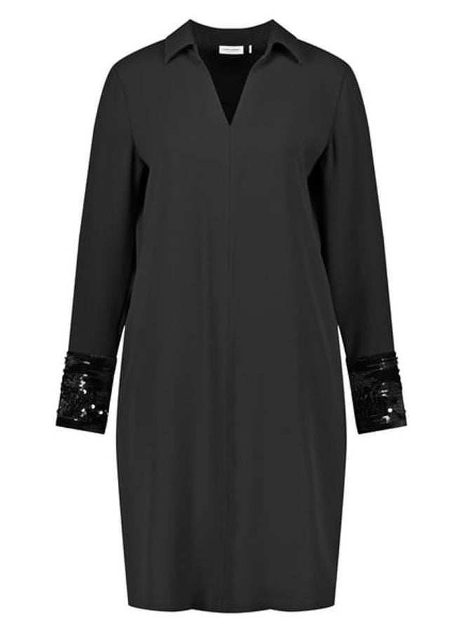 GERRY WEBER فستان أنيق مع حافة من الترتر على الأكمام  - Image 1