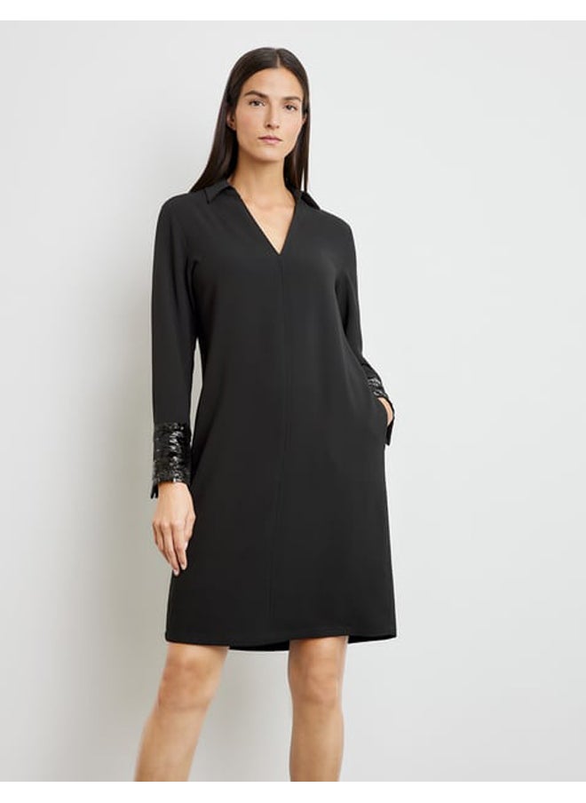 GERRY WEBER فستان أنيق مع حافة من الترتر على الأكمام  - Image 2
