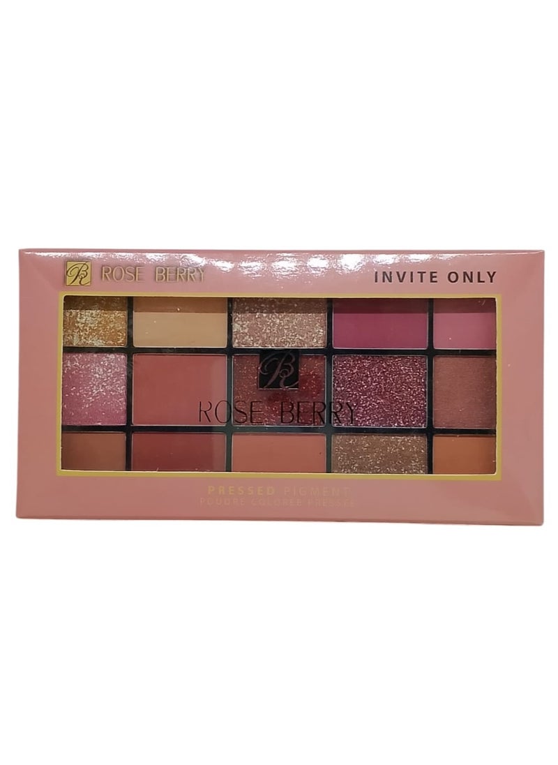ROSE BERRY Pressed Pigment Eyeshadow Palette multicolour  - Image 1