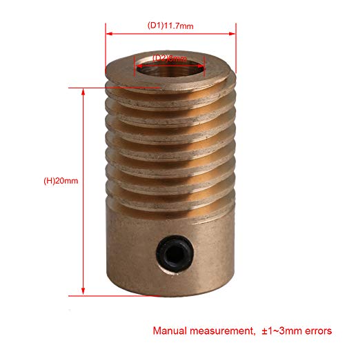 CNBTR 6MM Hole Dia Brass Gear Shaft & 31MM 0uter Dia 60T Brass Gear Wheel 0.5 Modulus Set - Image 5