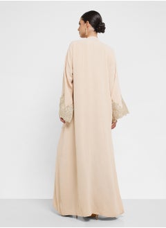 hayas closet Embroidered Abaya with Sheila  - Image 2