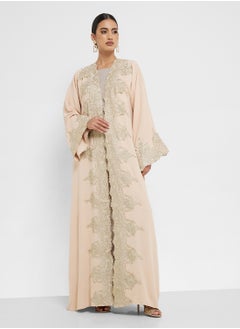 hayas closet Embroidered Abaya with Sheila  - Image 5