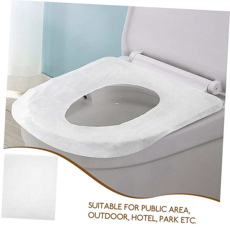 Water Soluble Disposable Toilet Seat Covers 5 Pack Eco Friendly Wood Pulp For Travel - Image 5